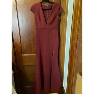 Deep Red Gown